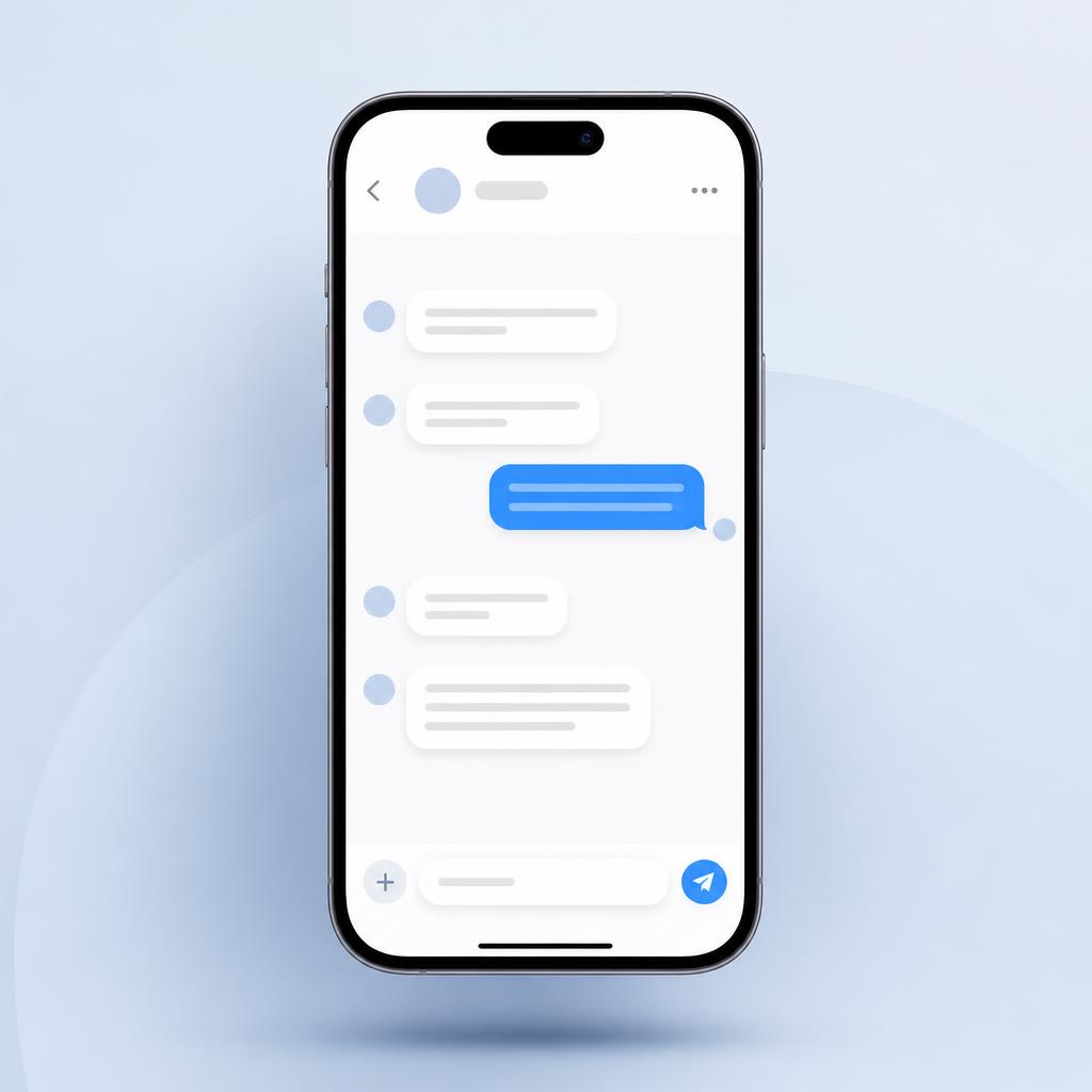 Prism chat interface on a phone with customized message bubbles